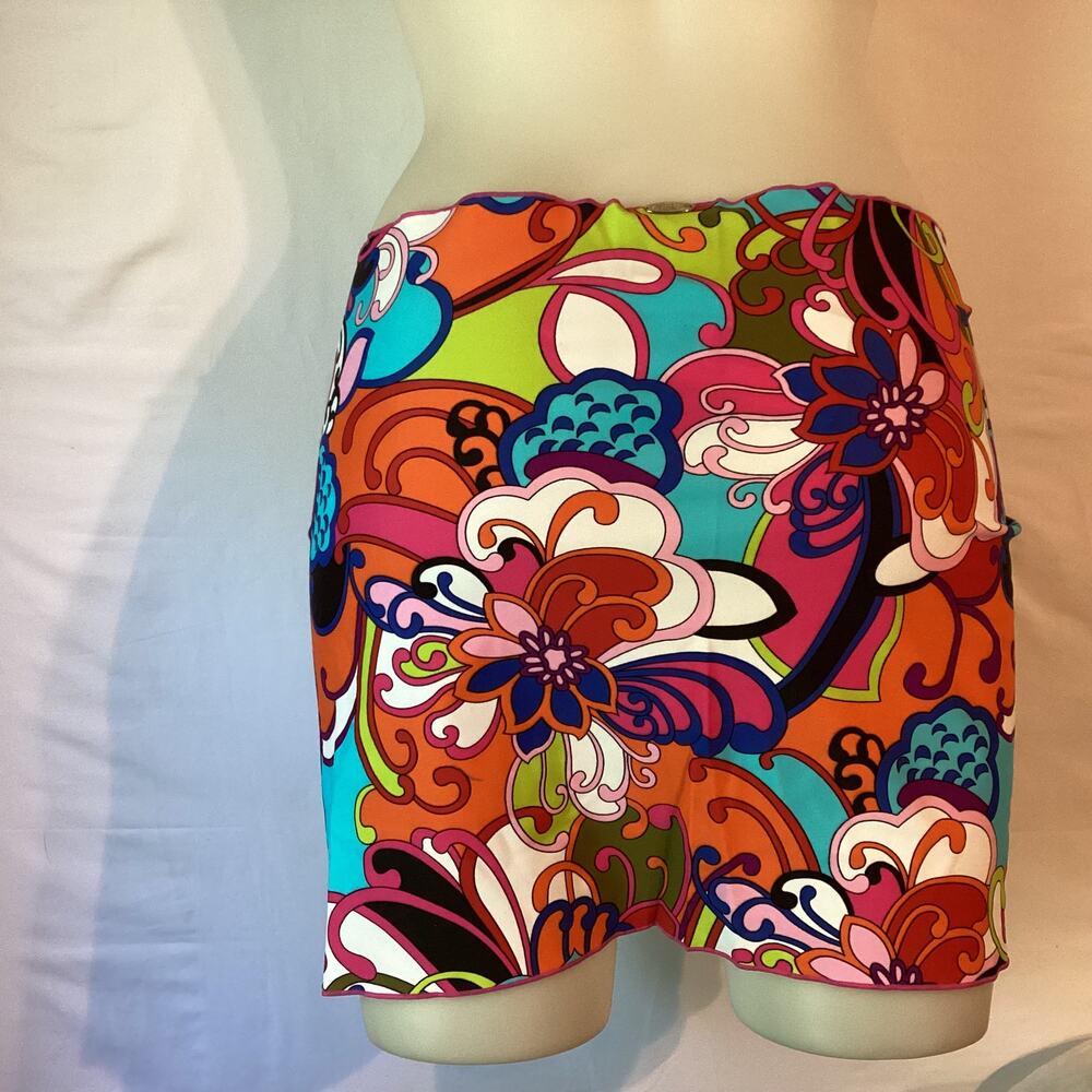1324 NWT Bikini Bay M/M 16C FNTT Colorful Multi Sarong Bottom Size 0/Small